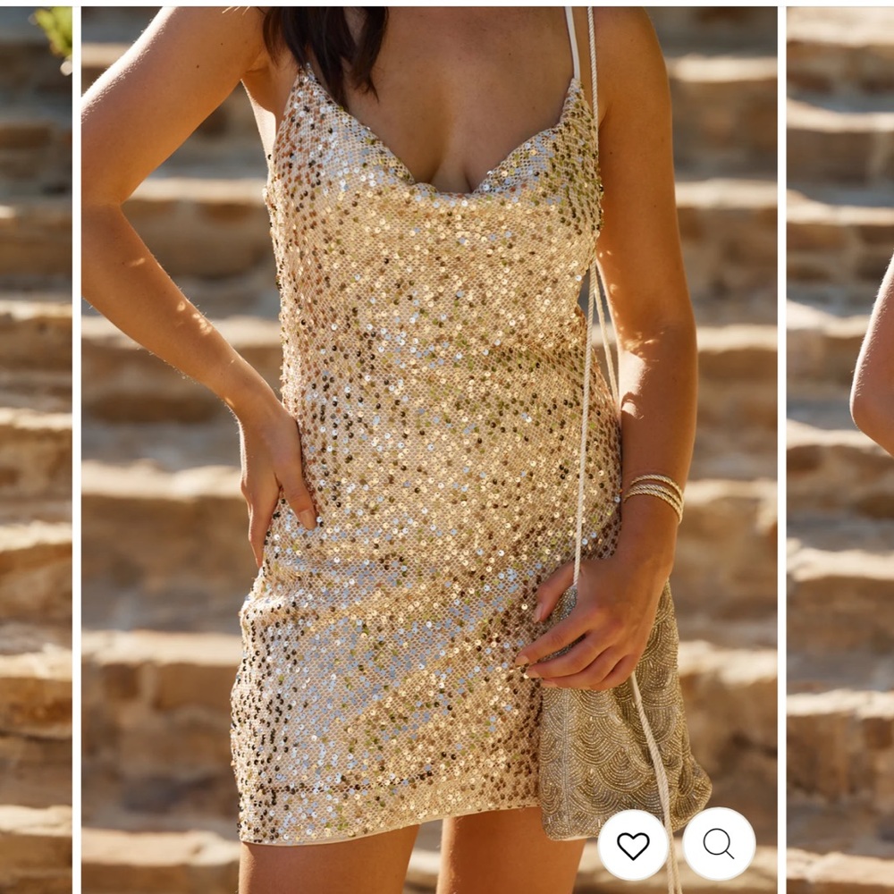 NWT 12th Tribe VENTURA SEQUIN CROCHET MINI DRESS